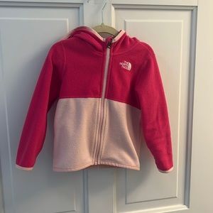 North face baby girls fleece jacket